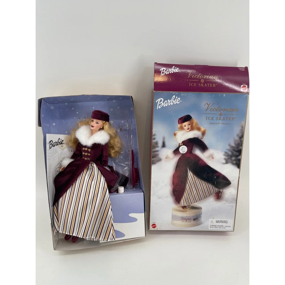 Mattel Victorian Ice Skater Barbie Special Edition Doll 2000 Collectible Retired